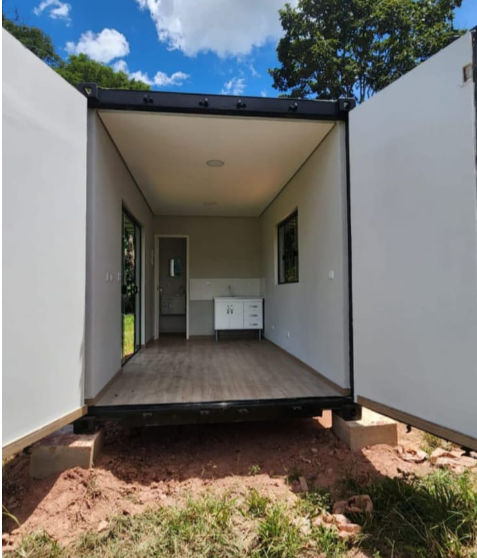 Sala e cozinha integradas